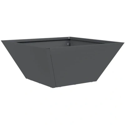Image of vidaXL Plastic Planter Anthracite 35 x 15 cm Durable