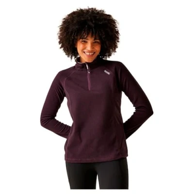Image of Regatta Womens Montes Half Zip Lightweight Fleece Pullover Sweater, Blue, 12 EU