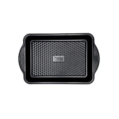 Image of Prestige Aerolift Roasting Tray Non Stick, Dishwasher Safe Oven with Large Handles, Durable Carbon Steel Tin, 33 x 23 5 cm, 9&quot; 13&quot;