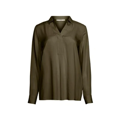 Image of ESPRIT Women&#039;s 093ee1f301 Blouse, 355/Dark Khaki, XL
