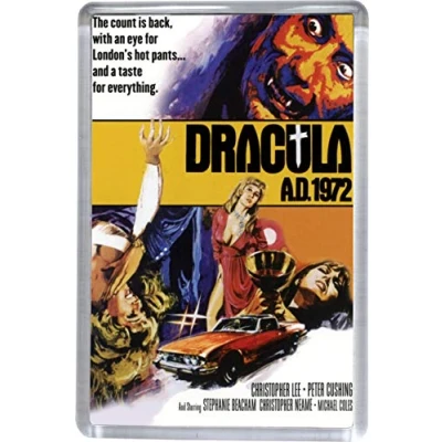 Image of Hammer Horror Dracula AD 1972 Movie Poster Fridge Magnet 5 x 7.5 cm