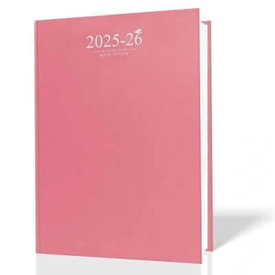 Image of 2024 2025 Academic Student Diary A5 Week to View Case bound (Red)