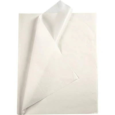 Image of White Tissue Paper Sheets for Craft, 50x70 cm, 25 Included