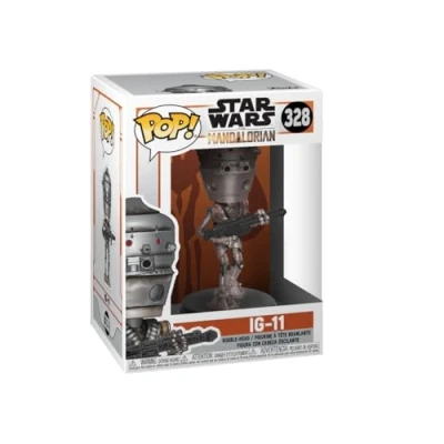 Image of Funko Pop! Vinyl: Star Wars: IG 11 the Mandalorian Collectable Vinyl Figure Gift Idea Official Merchandise Toys for Kids &amp; Adults TV Fans Model Collectors