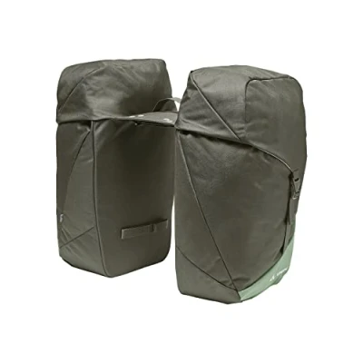 Image of VAUDE TwinRoadster 52 Litre Double Rear Bicycle Bag with Rain Cover