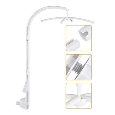 Image of Crib Bell Holder, Baby Bedding Decoration Mobile Arm for Hanging Music Box Toy Small Plush Doll with Cords