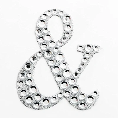 Image of 5cm Diamante Self Adhesive Glitter Sticker Letter &amp;