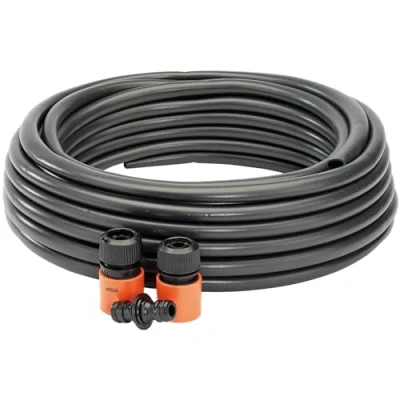 Image of Draper Perforated Soaker Hose, 12mm Bore, 15m, Black