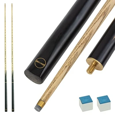 Image of Wollowo 2 x 57 Inch White Ash Wood Snooker/Pool Cues