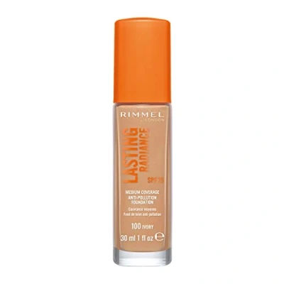Image of Rimmel Lasting Radiance, 100 Ivory, 30 ml (Pack of 1)