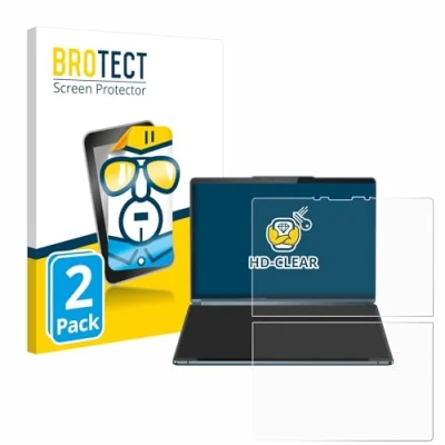 Image of brotect Screen Protector compatible with Lenovo Yoga Book 9i Gen 9 (2 Pack) HD Clear Protection Film