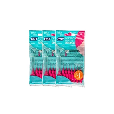 Image of TePe Interdental Brushes Pink Original Pack of 8 ISO0 0.4 mm