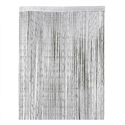 Image of YOUUPOC Beaded Door Curtain,Bead Curtains for Doorways String Curtain Plain Tassel Window Panel Retro Room Divider Anti mosquito Fly Insect Bug Screen 100 X 200cm(Dark Grey)