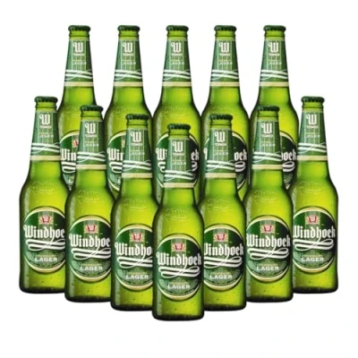 Image of Windhoek Premium Namibian Lager 330ml Bottles (12 Pack) 4.0% ABV