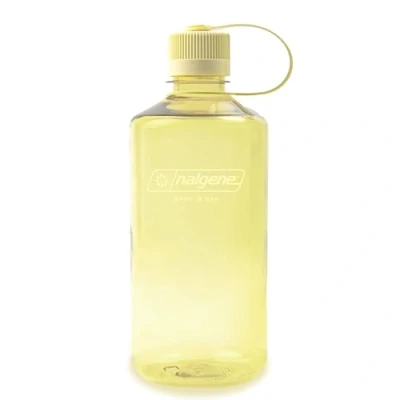 Image of Nalgene Sustain Tritan BPA Free Water Bottle Made with Material Derived from 50% Plastic Waste, 32 OZ, Narrow Mouth, Butter