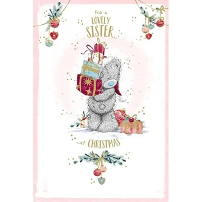Image of Me To You Bear Lovely Sister Christmas Card