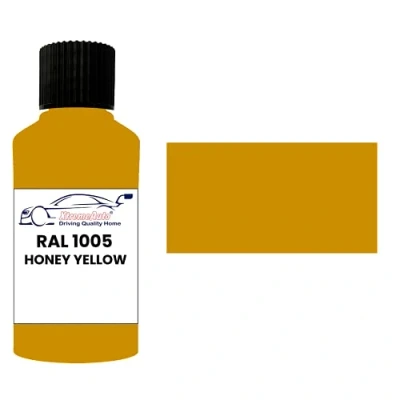 Image of Xtremeauto RAL 1005 Honey yellow GLOSS TOUCH UP PAINT BRUSH REPAIR SCRATCH UPVC PVC METAL WOOD