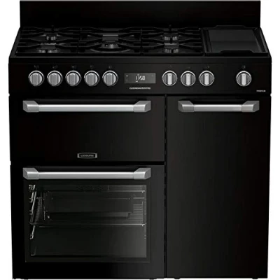 Image of LEISURE PR100F530K 100 cm Dual Fuel Range Cooker Black, Black