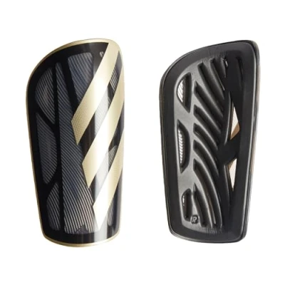 Image of adidas Performance Shin pads Black gold metallic white, Size: 6`2 6`5, white