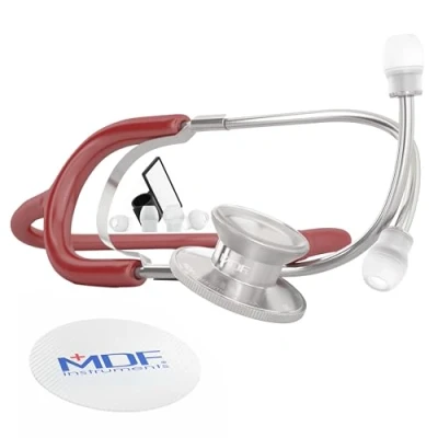 Image of MDF® Dual Head Lightweight Stethoscope (MDF747 17) (Burgundy (Napa))