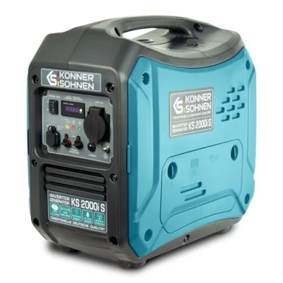Image of Könner&amp;Söhnen KS 2000i S Inverter Generator, 2000W,generator petrol silent with UK Plug Socket 1 x 13A (230 V), 2 USB Ports, Copper Wound, portable generator