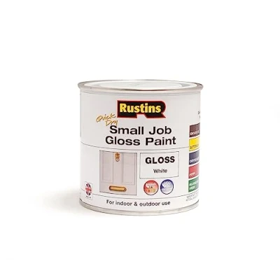 Image of RUSTINS Small Job Gloss Paint White 250ml