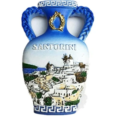Image of 3D Santorini Greece Fridge magnet souvenir Sticker Souvenir, Home &amp; Kitchen Decoration refrigerator