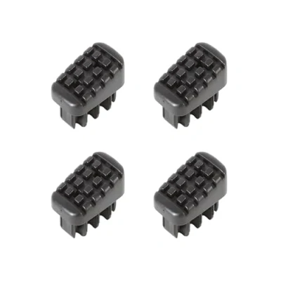 Image of Hailo Foot Set for Household Ladders L20, L40, L50 and L60, 4 Pieces, Support &amp; Climbing Bar 35 x 20 mm, Black, 9915 711