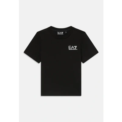Image of EA7 Emporio Armani Unisex Print Tshirt for kids, Size: 12y, Black