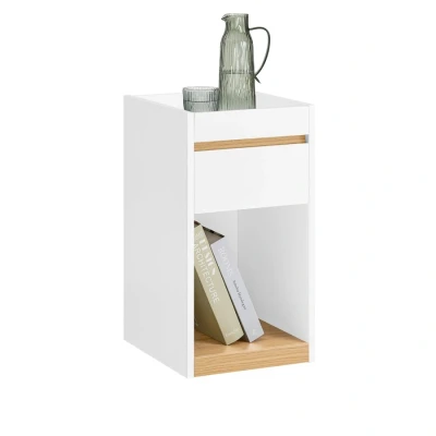 Image of Bedside Table Nightstand Sofa Side End Table,FBT137 W Sobuy