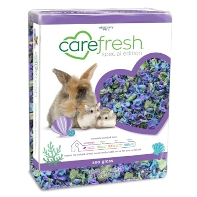 Image of Carefresh Dust Free Sea Glass Natural Paper Small Pet Bedding with Odor Control, 50 L