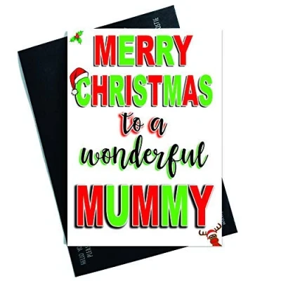 Image of Mummy Christmas Cards Xmas Merry to A Wonderful Mum Celebration Happy PC578