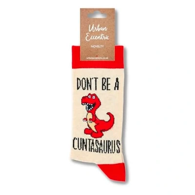 Image of Urban Eccentric Unisex Cuntasaurus Socks Gift 1 Pair Cotton Rich Premium Novelty Gifts