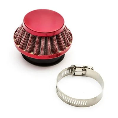 Image of 44mm Mini Moto Air Filter Red Performance Minimoto Racing Bike 47cc 49cc