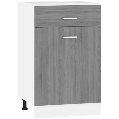 Image of vidaXL Drawer Bottom Cabinet Lyon Grey Sonoma 50x46x81.5 cm Engineered Wood