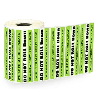 Image of 5x1 inch DO Not Roll Down Warning Stickers Labels ,Do Text Caution for Car Window Switch Tape (500 Pcs)