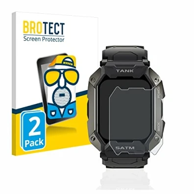Image of brotect Screen Protector Anti Glare compatible with Kospet Tank M1 (2 Pack) Matte, Fingerprint Protection Film