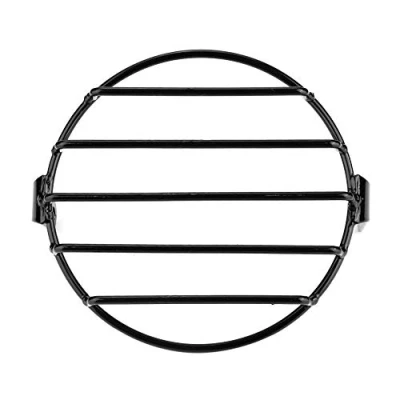 Image of EBTOOLS Round Headlight Grille 5.75inch Grill, Black Retro Motorcycle Grill Cover Mask