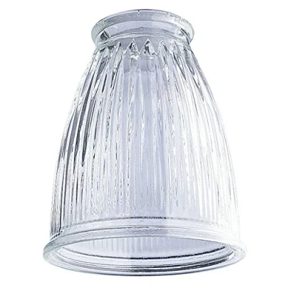Image of 81479 Crystal Clear Pleated Glass Shade