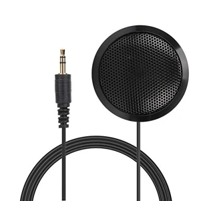 Image of Topiky Conference Microphone, EY 510 3.5mm Portable Omnidirectional Computer Desktop Microphone for Recording Video Meeting Call