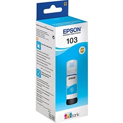 Image of Epson 103 ECOTANK CYAN INK BOTTLE 65ml (Cyan)