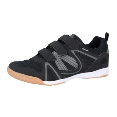 Image of Lico Unisex Fit V Indoor Court Shoe, Black Grey, 5 UK