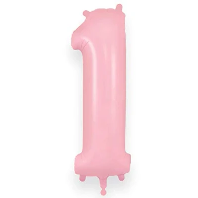 Image of Oaktree UK 604216 34&quot; Number 1 Matte Pink