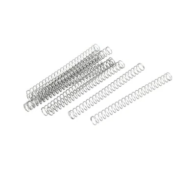 Image of sourcingmap Compression Spring,304 Stainless Steel,4mm OD,0.3mm Wire Size,45mm Free Length,Silver Tone,10Pcs