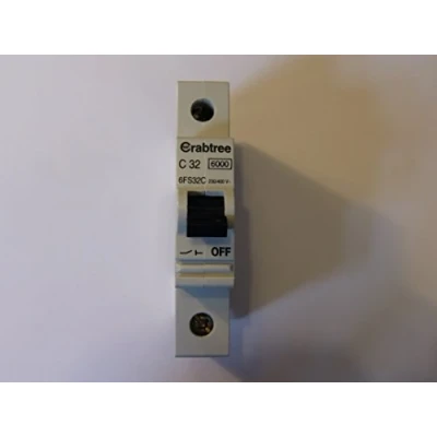 Image of CRABTREE 6FS32C 32 Amp Single Pole MCB Circuit Breaker Type C 32A 240 Volt SP
