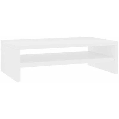 Image of vidaXL Monitor Stand White 42x24x13 cm Engineered Wood