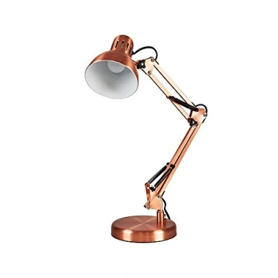 Image of MiniSun Retro Designer Style Adjustable Brushed Copper Metal Bedside Desk Table Lamp