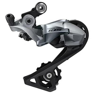 Image of Shimano 105 RD R7000 11 speed rear derailleur, SS, for low gear 25 30T, silver