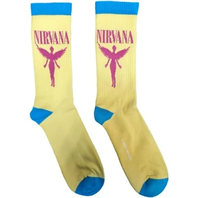 Image of SOCKSHOP Music Collection 1 Pair Nirvana Cotton Socks Angelic One Size