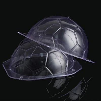 Image of Big Size Football Shape Chocolate Mold Candy Polycarbonate Magnetic Form Bar Maker 3D Mould Bakeware Pan Non Stick Ice Cube Tray Moulds Baking DIY Cake Decorating Tools